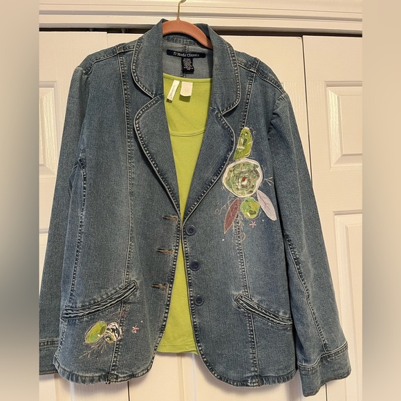 Jean Jacket by D’Mode Classic, size 1X - Picture 2 of 4